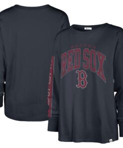 Women's Boston Red Sox '47 Navy Statement Long Sleeve T-Shirt