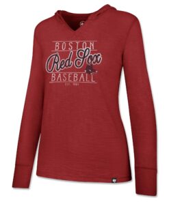 Women's Boston Red Sox  '47 Red Primetime Lightweight Pullover Hoodie