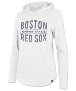 Women's Boston Red Sox  '47 White Frankie Lightweight Pullover Hoodie