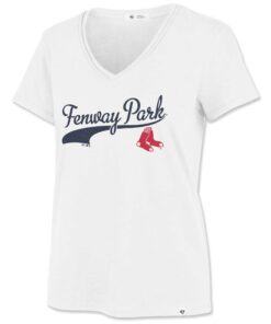 Women's Boston Red Sox  '47 White Frankie V-Neck T-Shirt