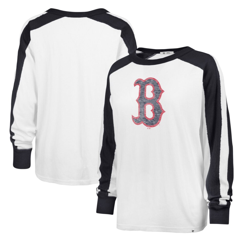 Women's Boston Red Sox '47 White Premier Caribou Long Sleeve T-Shirt