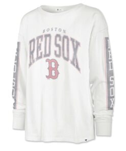 Women's Boston Red Sox  '47 White Statement SOA Long Sleeve T-Shirt