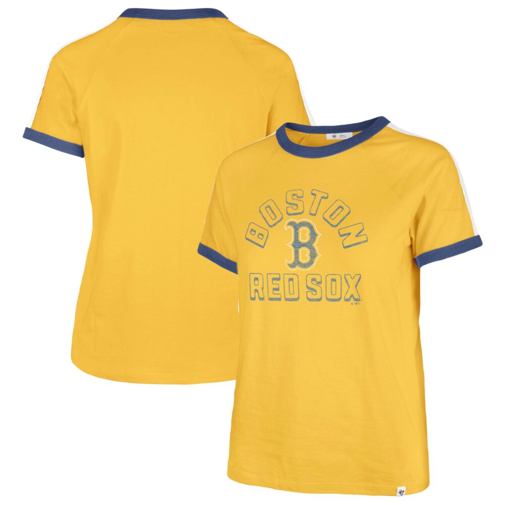 Women's Boston Red Sox  '47 Yellow City Connect Sweet Heat Peyton T-Shirt