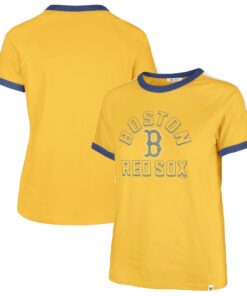 Women's Boston Red Sox  '47 Yellow City Connect Sweet Heat Peyton T-Shirt