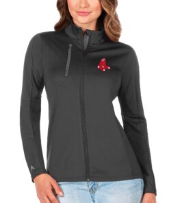 Women's Boston Red Sox Antigua Charcoal/Silver Generation Full-Zip Jacket