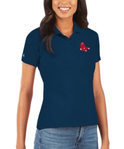 Women's Boston Red Sox Antigua Navy Legacy Pique Polo