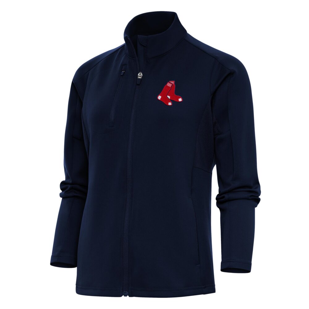 Women's Boston Red Sox Antigua Navy Logo Generation Full-Zip Jacket