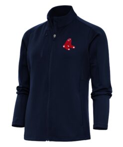 Women's Boston Red Sox Antigua Navy Logo Generation Full-Zip Jacket