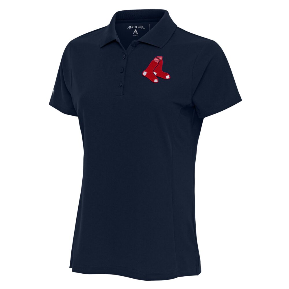 Women's Boston Red Sox Antigua Navy Logo Legacy Pique Polo