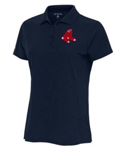 Women's Boston Red Sox Antigua Navy Logo Legacy Pique Polo