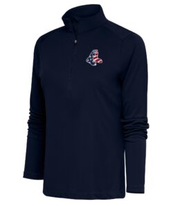 Women's Boston Red Sox  Antigua Navy Patriotic Tribute Half-Zip Pullover Top