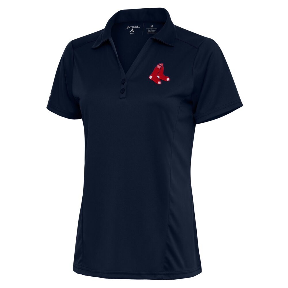 Women's Boston Red Sox Antigua Navy Team Logo Tribute Polo