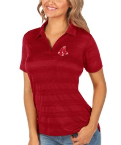 Women's Boston Red Sox Antigua Red Compass Polo