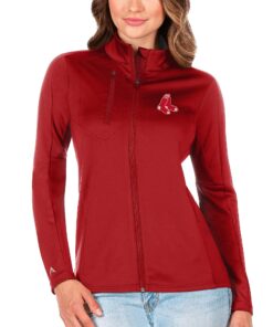 Women's Boston Red Sox Antigua Red Generation Full-Zip Jacket
