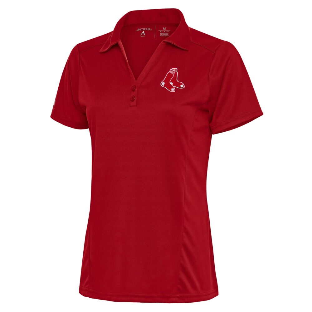 Women's Boston Red Sox Antigua Red Team Logo Tribute Polo