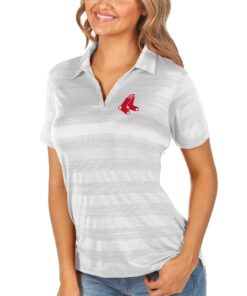 Women's Boston Red Sox Antigua White Compass Polo