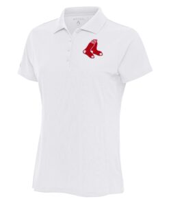 Women's Boston Red Sox Antigua White Logo Legacy Pique Polo