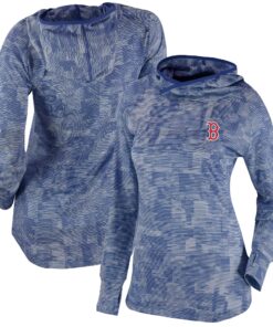 Women's Boston Red Sox  Columbia Navy Omni-Wick Sunday Ball Pullover Hoodie