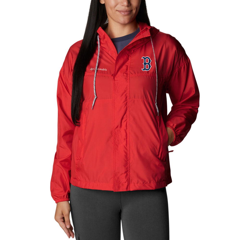 Women's Boston Red Sox  Columbia Red Flash Challenger Full-Zip Windbreaker Jacket