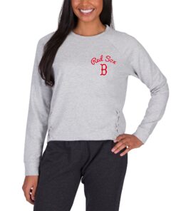 Women's Boston Red Sox Concepts Sport Gray Greenway Long Sleeve Top