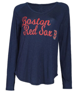 Women's Boston Red Sox Concepts Sport Navy Composure Long Sleeve Top