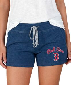 Women's Boston Red Sox Concepts Sport Navy Mainstream Terry Shorts