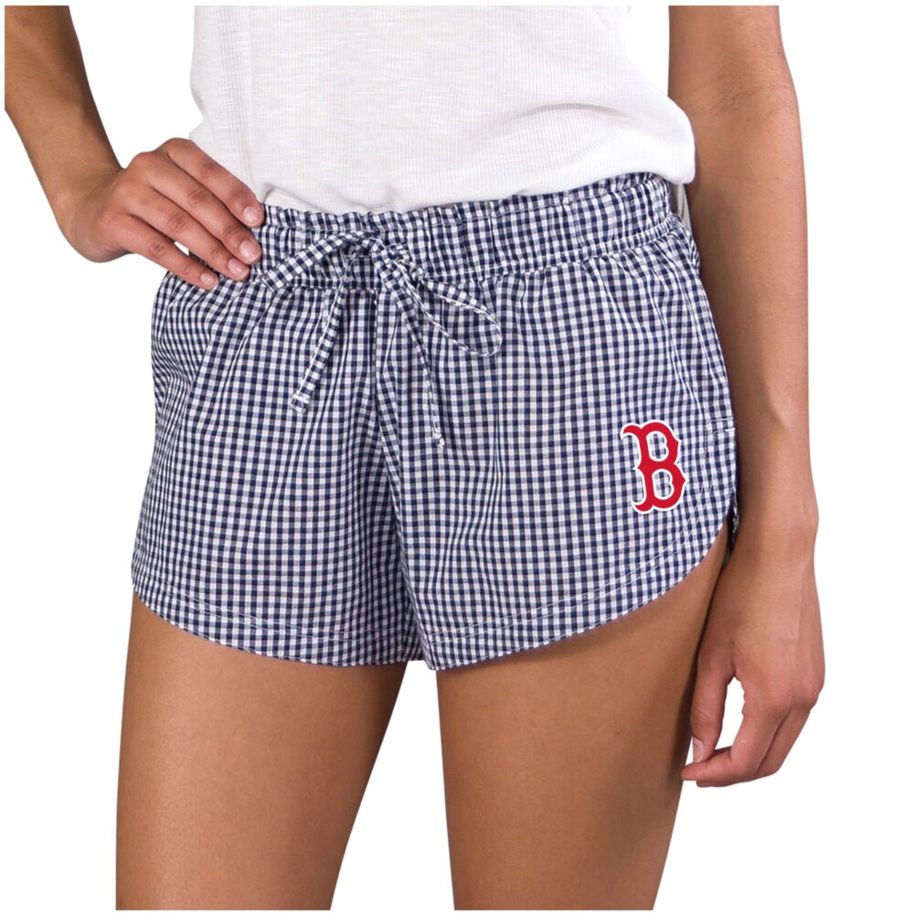 Women's Boston Red Sox Concepts Sport Navy Tradition Woven Shorts