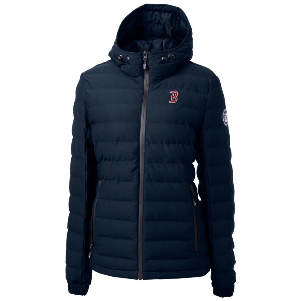Women's Boston Red Sox Cutter & Buck Navy Mission Ridge Repreve Puffer Full-Zip Jacket