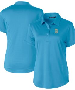 Women's Boston Red Sox  Cutter & Buck Powder Blue City Connect Prospect Textured Stretch Polo