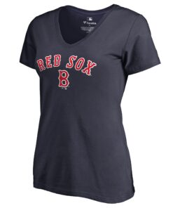 Women's Boston Red Sox  Branded Navy Cooperstown Collection Wahconah T-Shirt