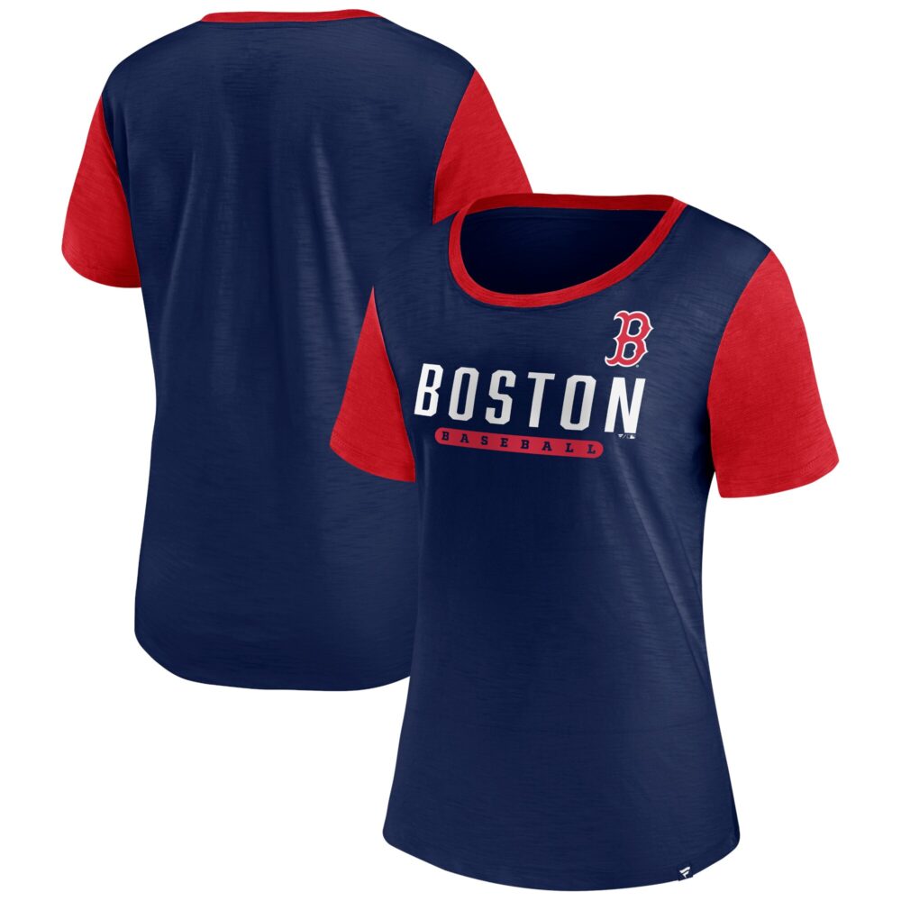 Women's Boston Red Sox  Branded Navy Mound T-Shirt