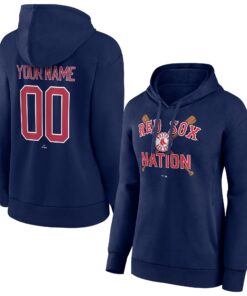 Women's Boston Red Sox  Branded Navy Personalized Hometown Legend Pullover Hoodie