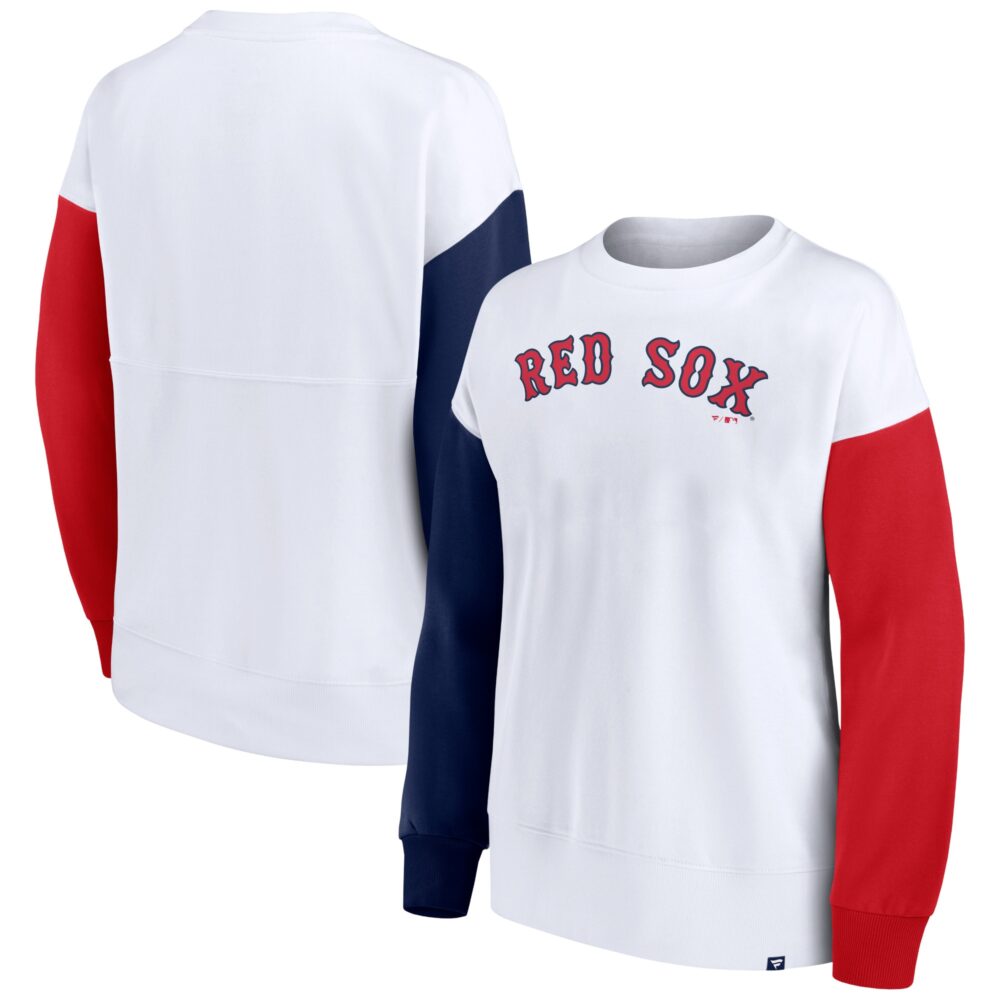 Women's Boston Red Sox  Branded White Series Pullover Sweatshirt