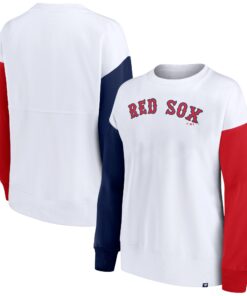 Women's Boston Red Sox  Branded White Series Pullover Sweatshirt