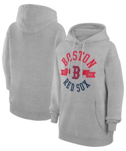Women's Boston Red Sox G-III 4Her by Carl Banks Heather Gray City Graphic Pullover Hoodie