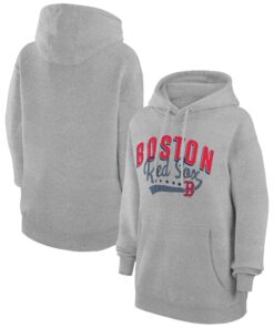 Women's Boston Red Sox  G-III 4Her by Carl Banks Heather Gray Filigree Team Pullover Hoodie