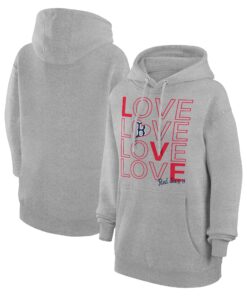 Women's Boston Red Sox  G-III 4Her by Carl Banks Heather Gray Love Graphic Fleece Hoodie