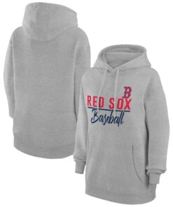 Women's Boston Red Sox  G-III 4Her by Carl Banks Heather Gray Tri-Blend Team Fleece Pullover Hoodie