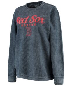 Women's Boston Red Sox G-III 4Her by Carl Banks Navy Comfy Cord Pullover Sweatshirt