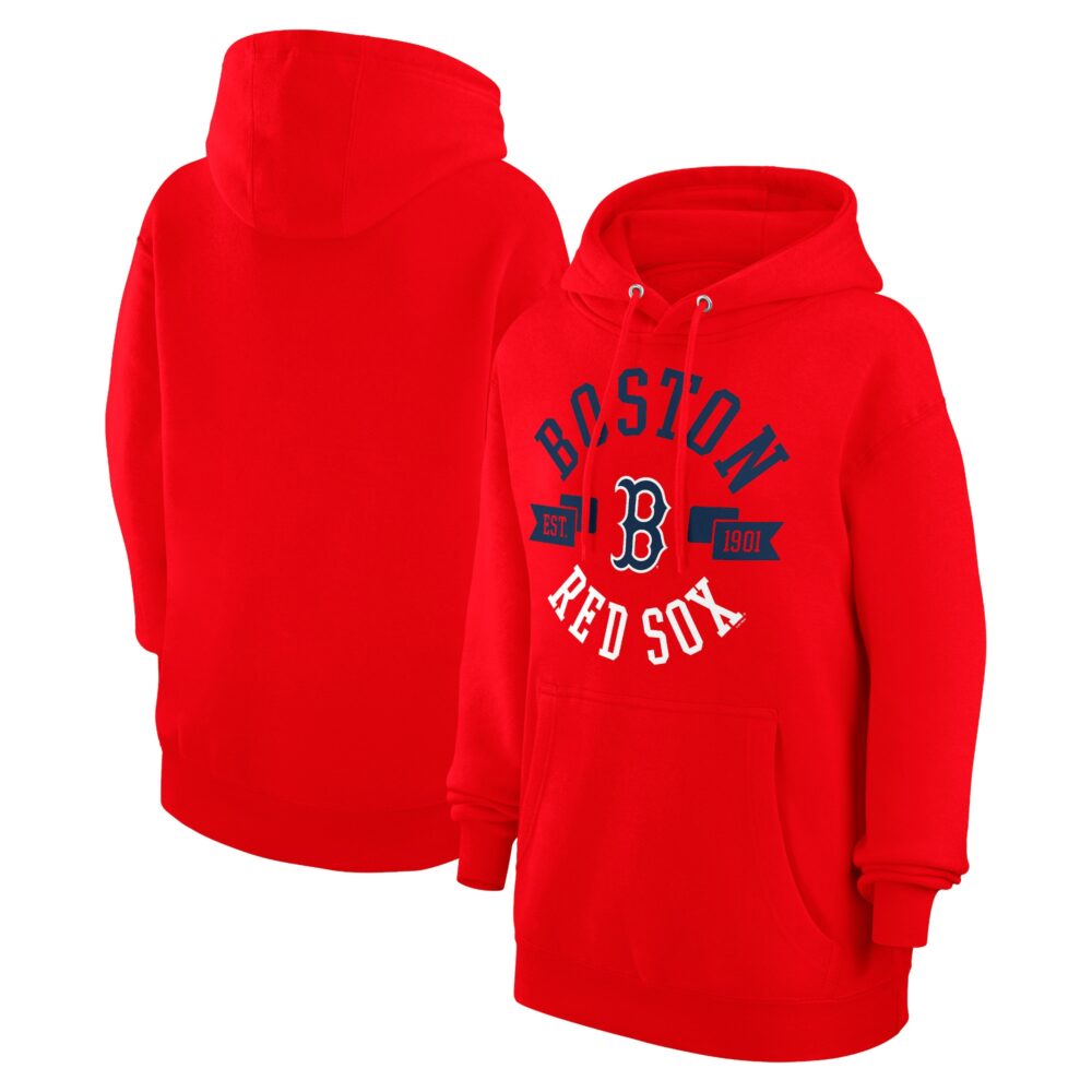 Women's Boston Red Sox G-III 4Her by Carl Banks Red City Graphic Pullover Hoodie