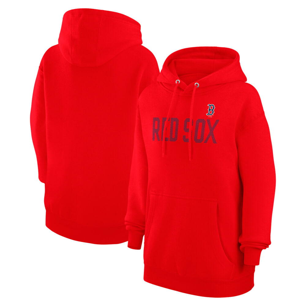 Women's Boston Red Sox  G-III 4Her by Carl Banks Red Dot Print Pullover Hoodie
