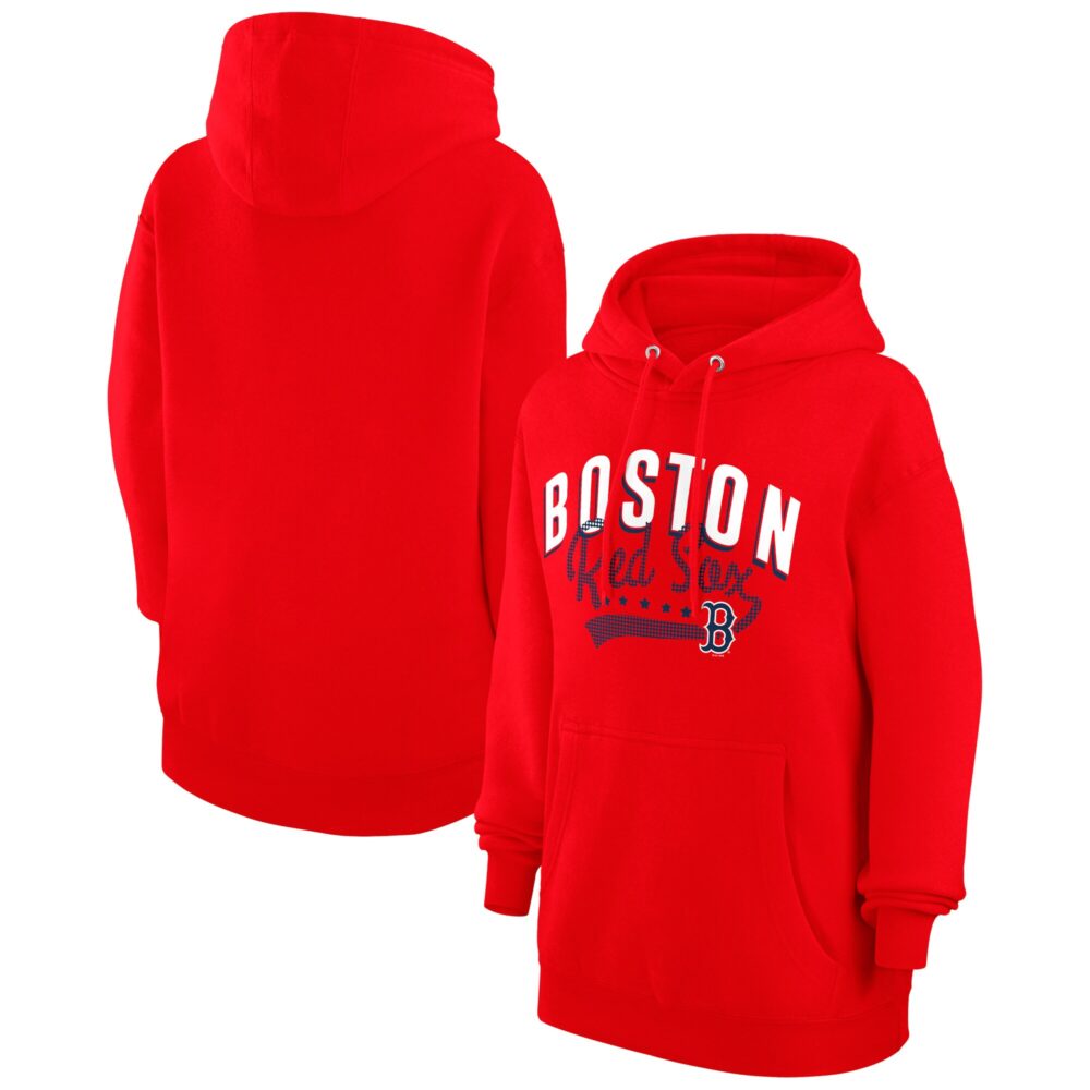 Women's Boston Red Sox  G-III 4Her by Carl Banks Red Filigree Team Pullover Hoodie