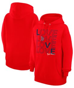 Women's Boston Red Sox  G-III 4Her by Carl Banks Red Love Graphic Fleece Hoodie