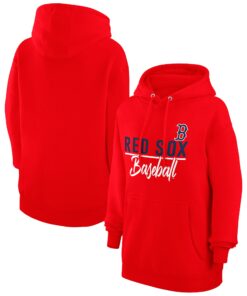 Women's Boston Red Sox  G-III 4Her by Carl Banks Red Tri-Blend Team Fleece Pullover Hoodie