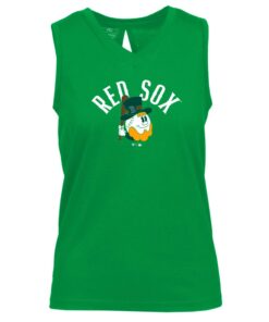 Women's Boston Red Sox  Levelwear Green St. Patrick's Day Paisley V-Neck Tank Top