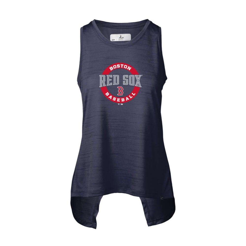 Women's Boston Red Sox  Levelwear Heather Navy Freedom Farm Tank Top
