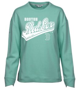 Women's Boston Red Sox  Levelwear Mint  Fiona Sweep Pullover Sweatshirt