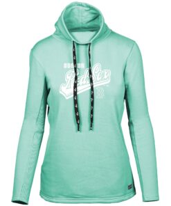 Women's Boston Red Sox  Levelwear Mint  Loop Sweep Pullover Sweatshirt