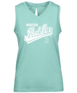 Women's Boston Red Sox  Levelwear Mint  Paisley Sweep V-Neck Tank Top