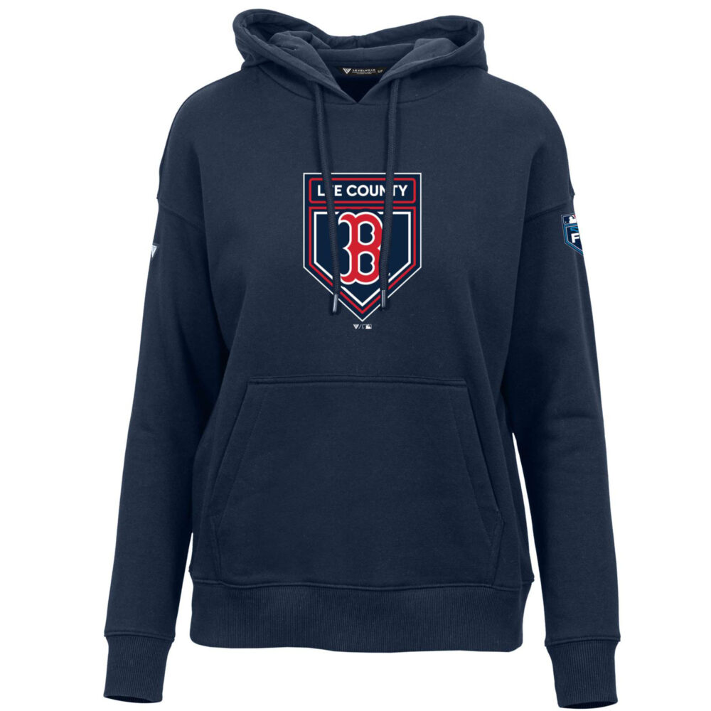 Women's Boston Red Sox Levelwear Navy 2024 Spring Training Adorn Fleece Pullover Hoodie